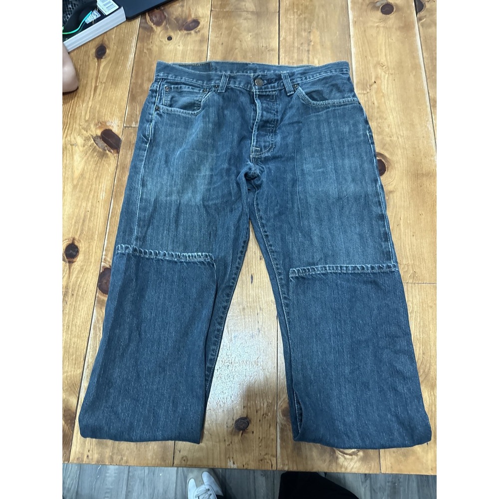 Levi's 501 Men's Original Fit Button Fly Jeans Dark Wash W31 L32